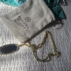 Kendra Scott Necklace (blue Pendant)
