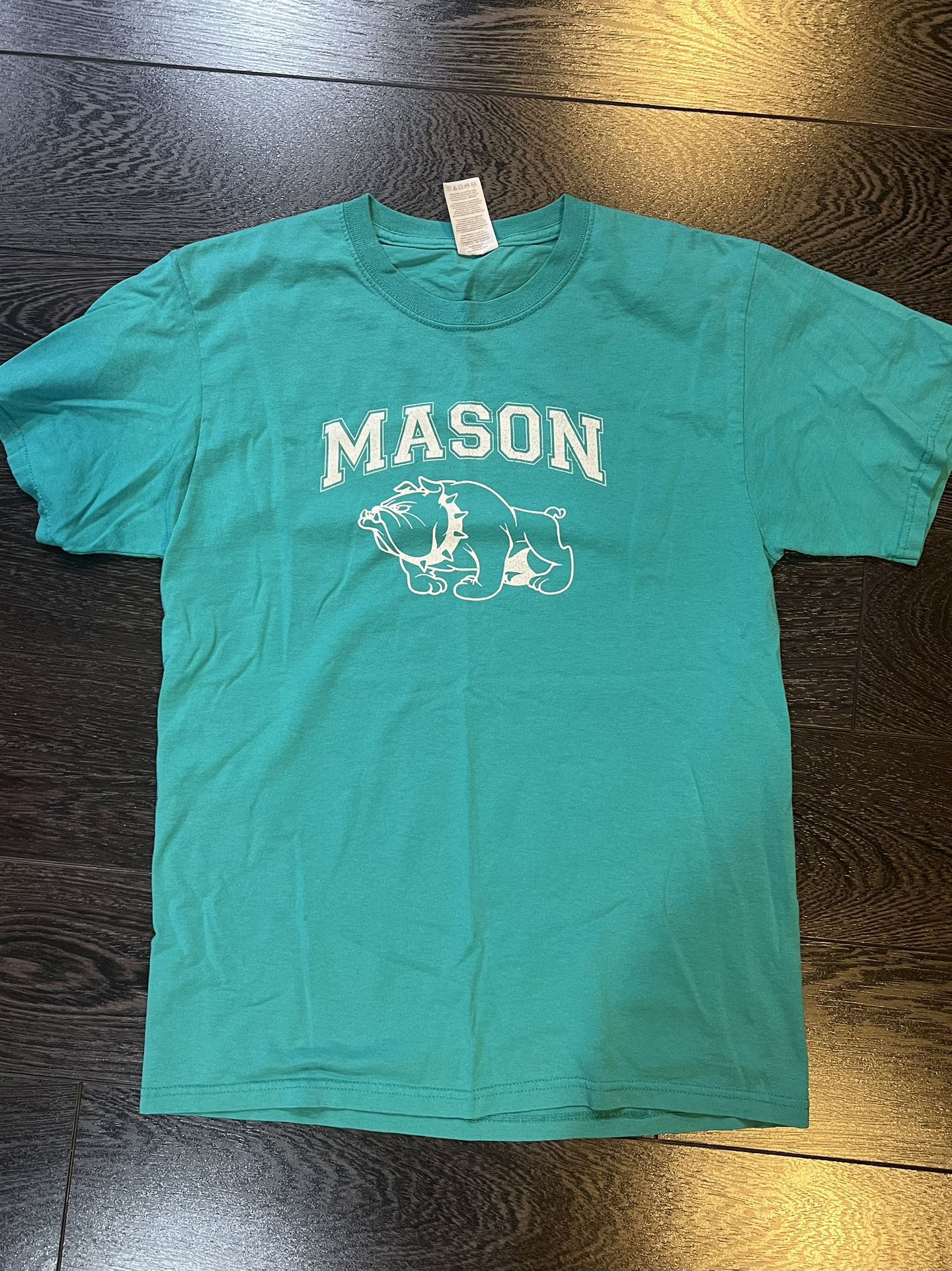 Mason High school Bulldogs Medium Youth Teal T shirt top shirt sleeve