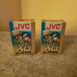 Jvc St-c30 Xg Super Vhs C Camcorder Blank Tapes 2 Pack 