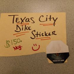 Texas City Dike Sticker 