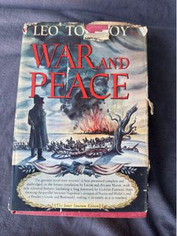 Vintage 1942 War and Peace Leo Tolstoy Inner Sanctum Edition Hardcover