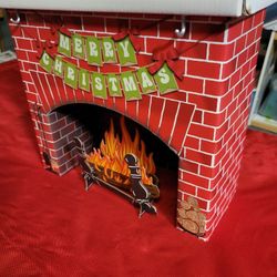 American Girl Christmas Fireplace 