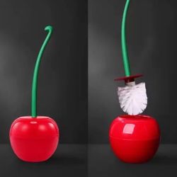 Very stylish Cherry toilet brush