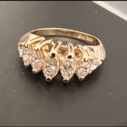 14K Diamond Engagement Ring 
