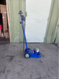 Stark 22-Ton Blue Air Hydraulic Steel Floor Lift Jack