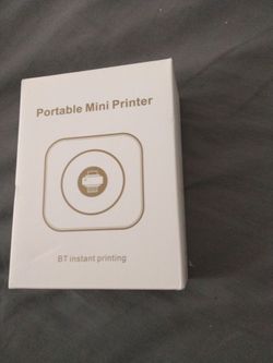 New never used black portable mini printer