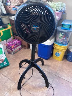 Large vornado pedestal fan air accelerator