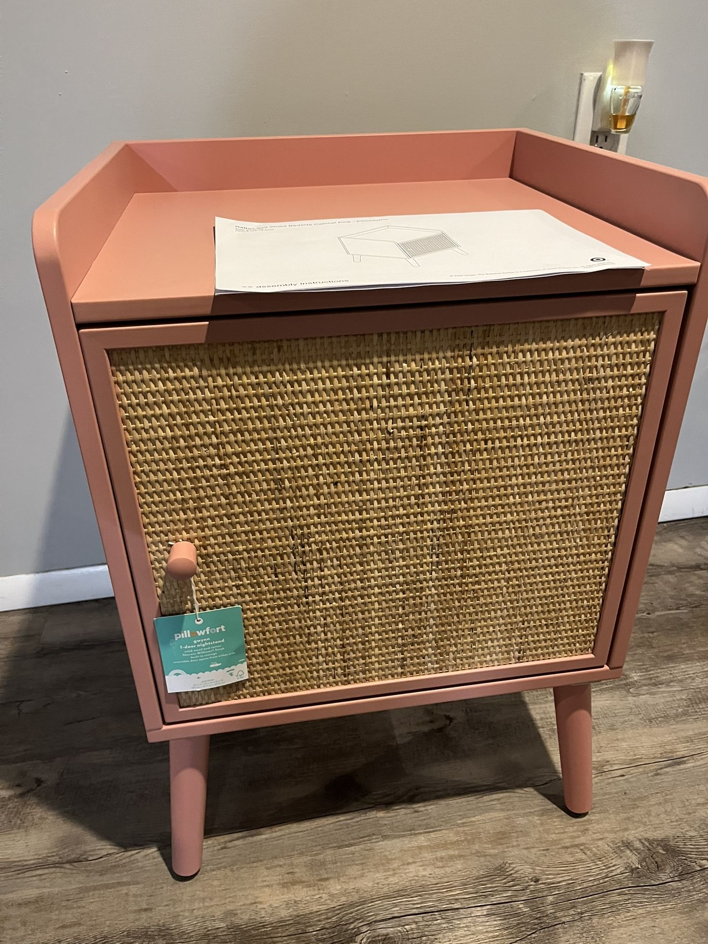 Pink End Table