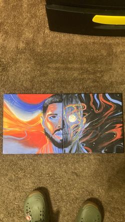 Kid Cudi Album Cover Acrylic Painting on Canvas