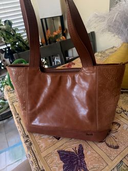 The Sak Brown Leather Tote Bag