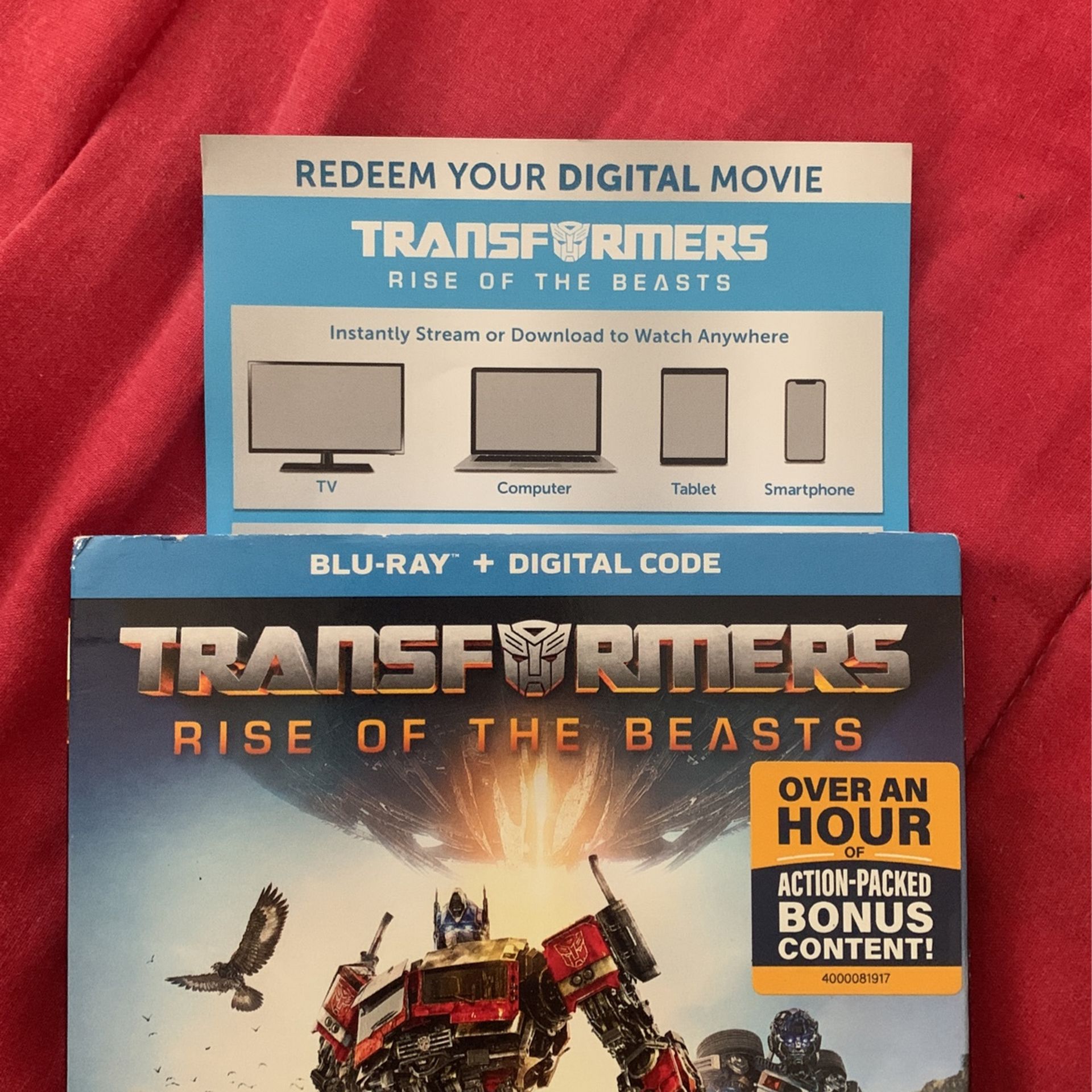 Transformers Rise Of The Beasts Digital Code/copy Only 