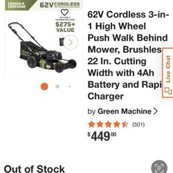 Green Machine Lawn Mower