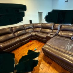 Leather Couch By City Furniture 