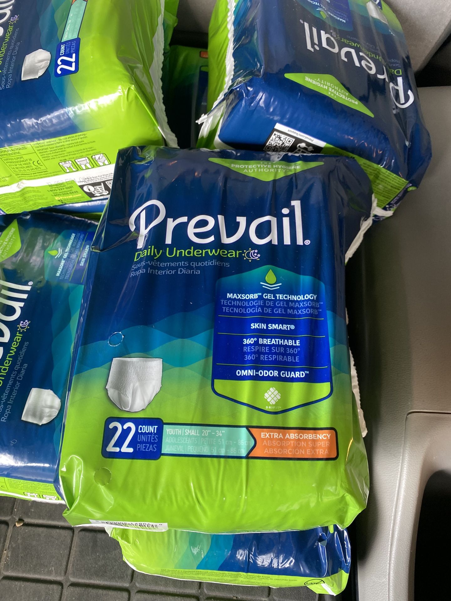 Prevail Small Diapers 22 Ct (7 Packages)