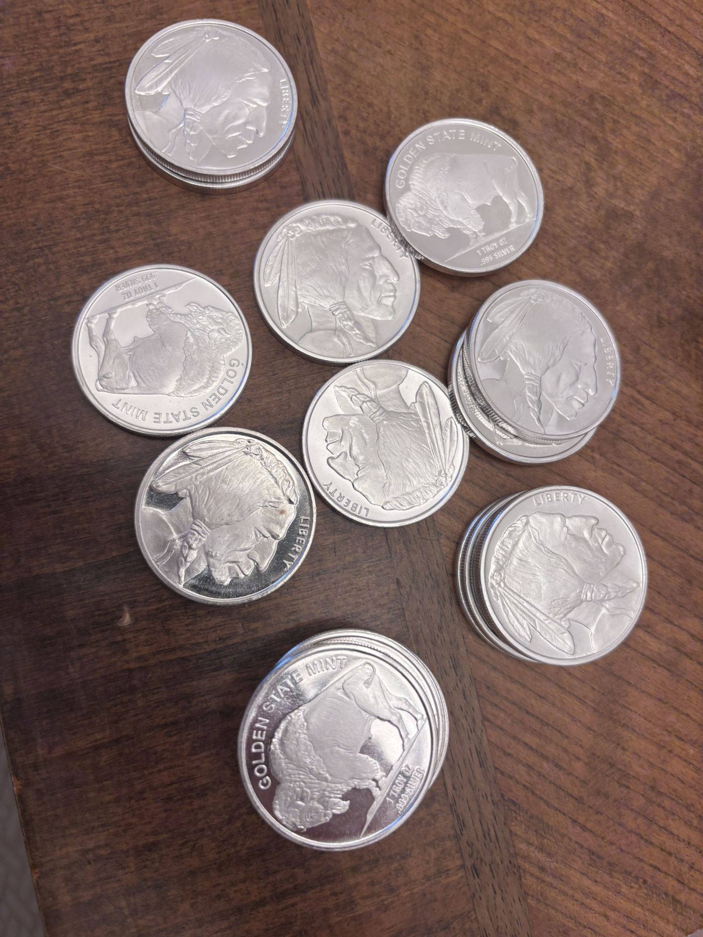 Silver Buffalos .999 Tube Of 20