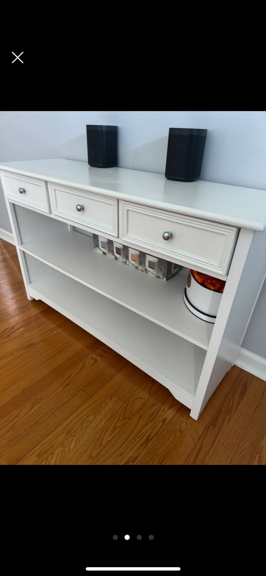 White Console Table 