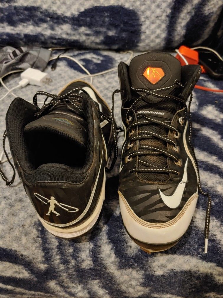 Nike Swingman High Top Baseball Metal Cleats