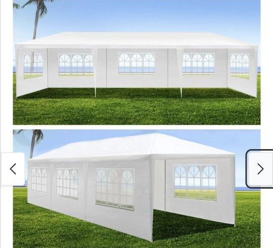 10x30 wedding party tent outdoor canopy teng with 8 side walls white FOR SALE %