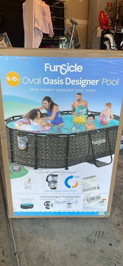 Above Ground Swimming Pool 9' 10" x 6' 7" x 33"