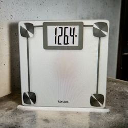 Taylor Digital Glass Bathroom Scale With Backlit Display 440lb Capacity 