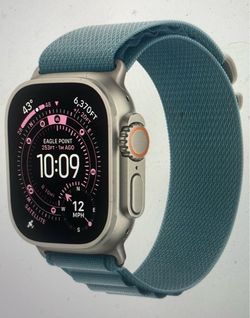 Apple Watch Ultra 3 GPS Cell 49mm Titanium Case Blue Ocean One Size NEW