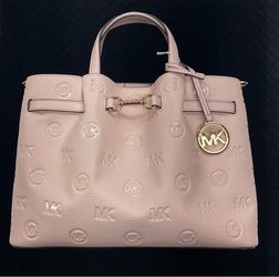 Michael Kors Carson Medium Satchel – Powder Blush