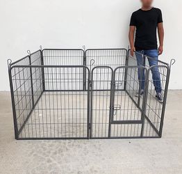 $100 (New) Heavy duty 32” tall x 32” wide x 8-panel pet playpen dog crate kennel exercise cage fence