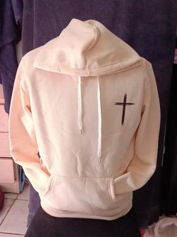Christian Graphic Hoodie With A Cross Design 