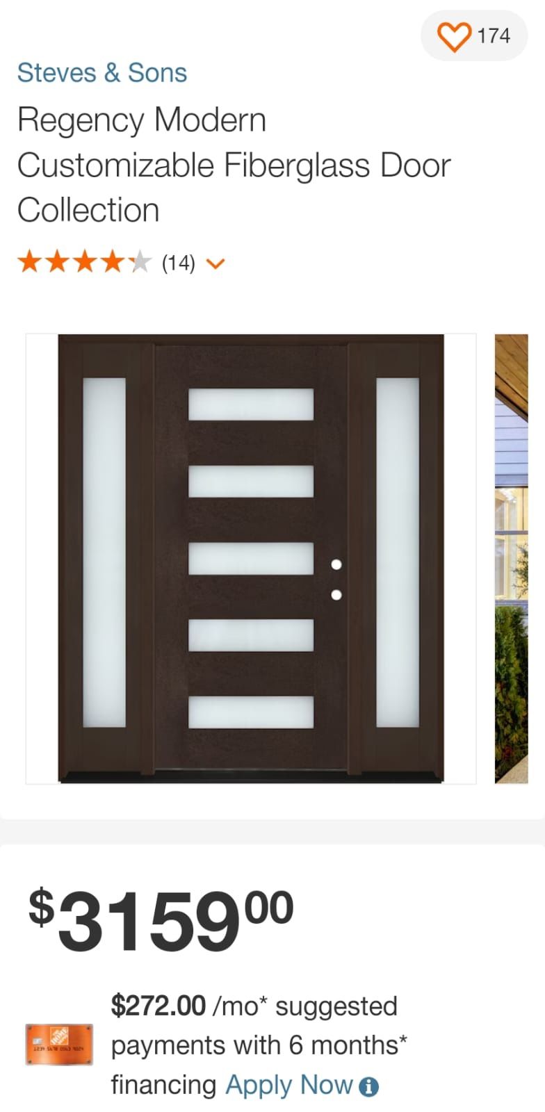 Reviews for Steves & Sons Regency Modern Customizable Fiberglass Door  Collection