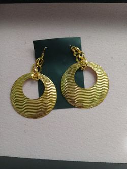 Gold toned earrings