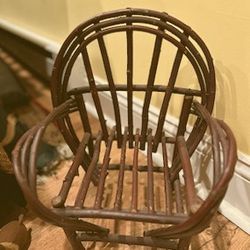 Miniature Handmade Wooden Adirondack Chair