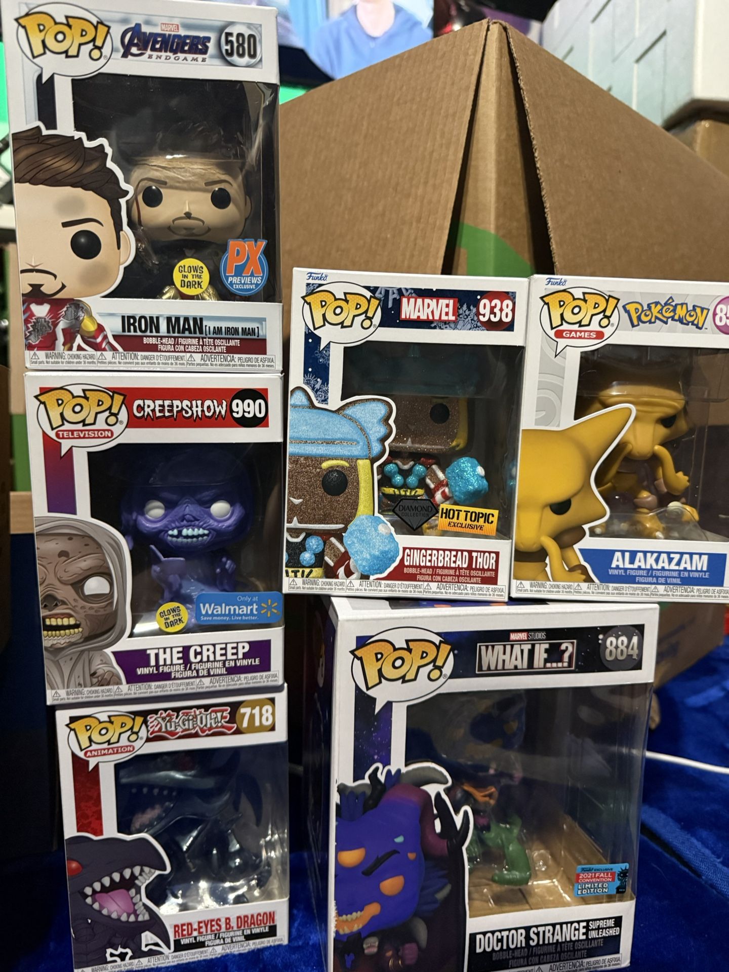Funko Pop Marvel Dc Pokémon Yugioh Creep show 