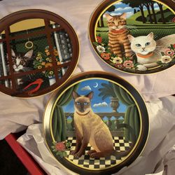 Thaddeus Krumeich Cats Plates