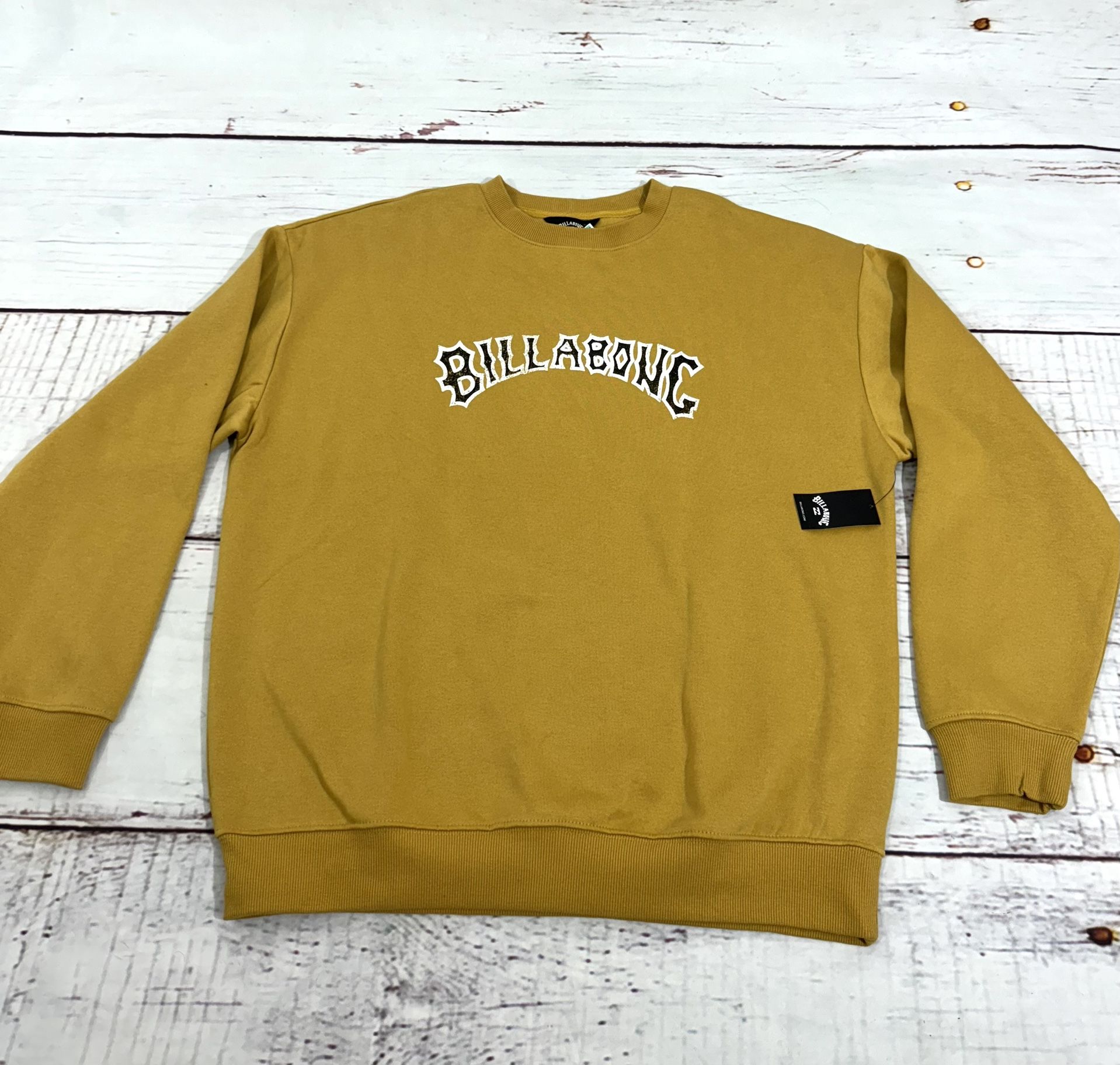BILLABONG SURF Men's Crewneck Sweatshirt Pull over top NWT Sz L Ying Yang Tags: Fashion, clothing, designers, surfboard, skate outfit,
