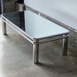 Vintage Mcm Chrome Coffee Table