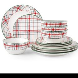 Members Mark Holiday 12 Piece Christmas Dishes
