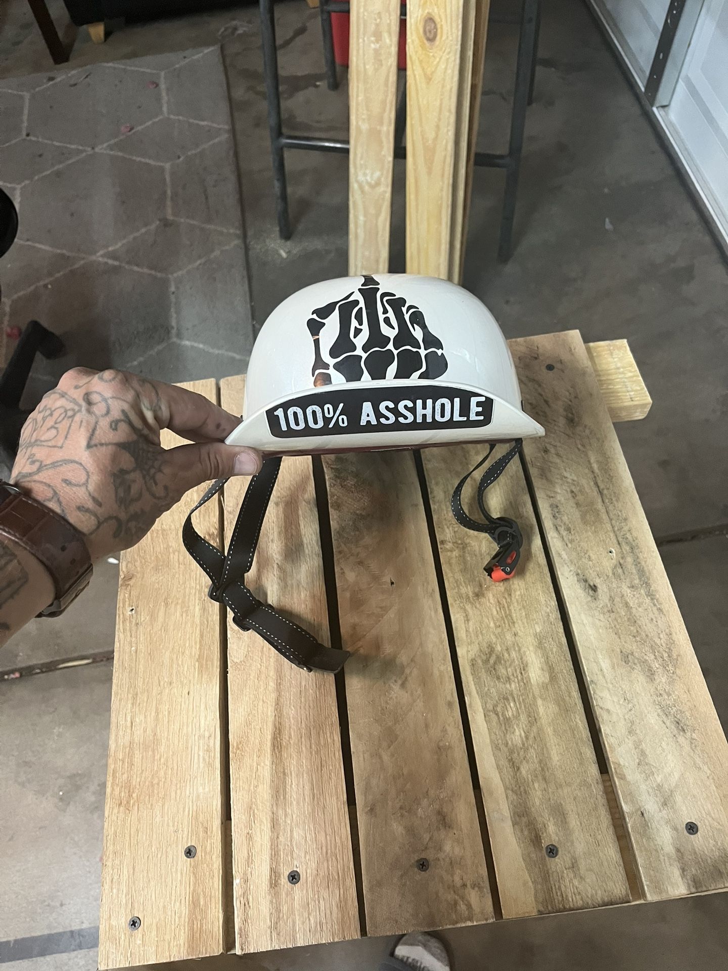 Pearl White Half Head Helmet