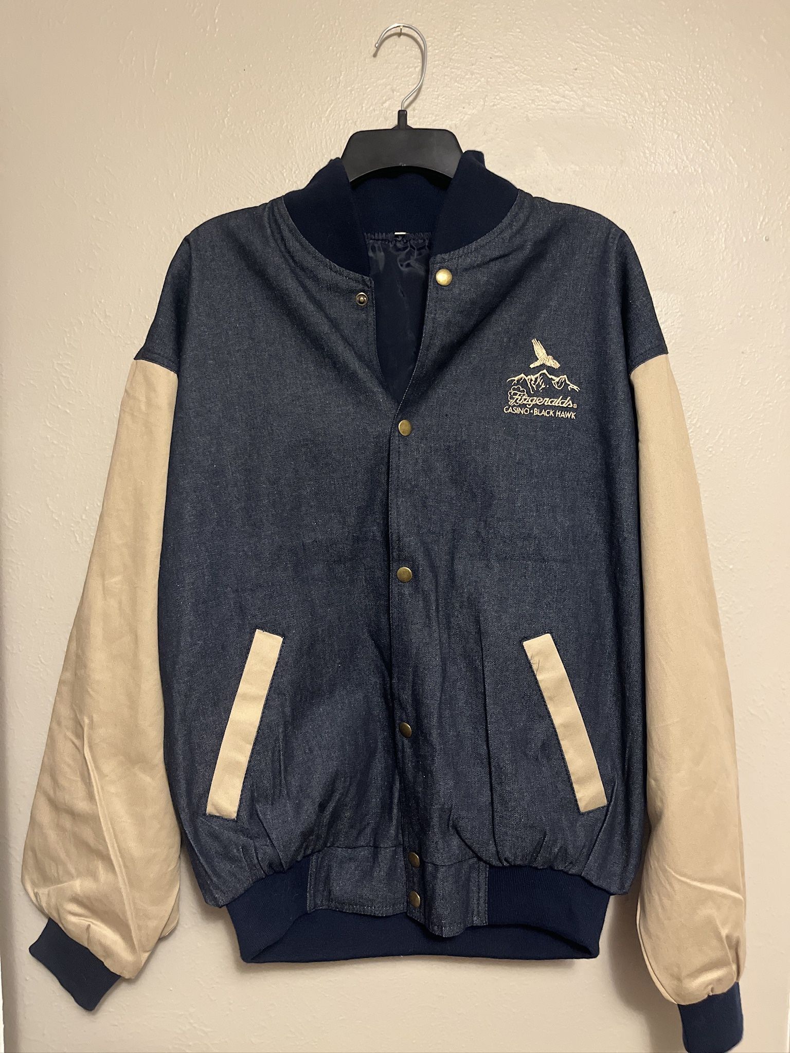 Mens Large Fitzgeralds Casino Black Hawk Jacket - Never worn!!! $50 O.B.O.