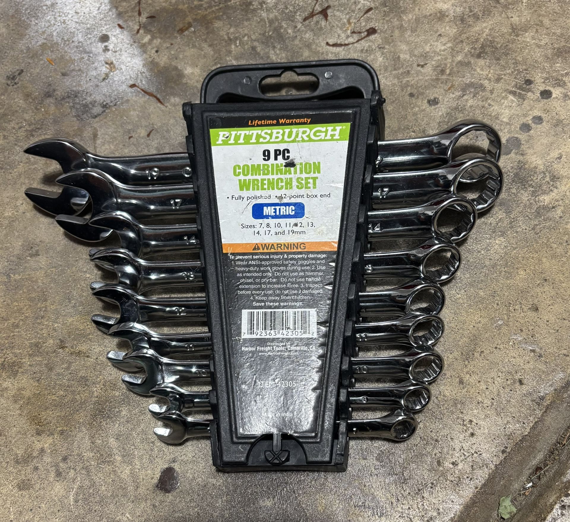 Pittsburgh Tools wrench Set /both SAE And metric