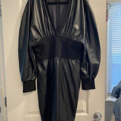 Black Leather Dress