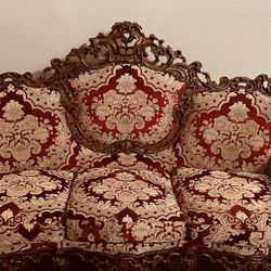 Italian Made  Baroque Style Sofa,love Seat And Chair