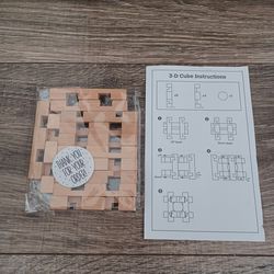 3D Wooden Brain Teaser Puzzle