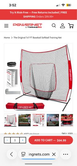 Baseball net stuff