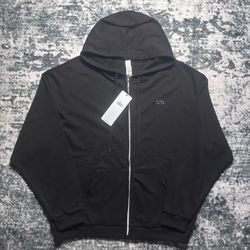 Alo Yoga Black Zip Up Hoodie Size Large Brand New With Tags