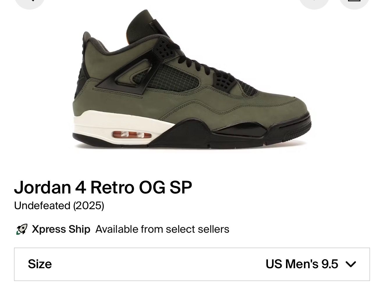 Jordan 4 undefeated