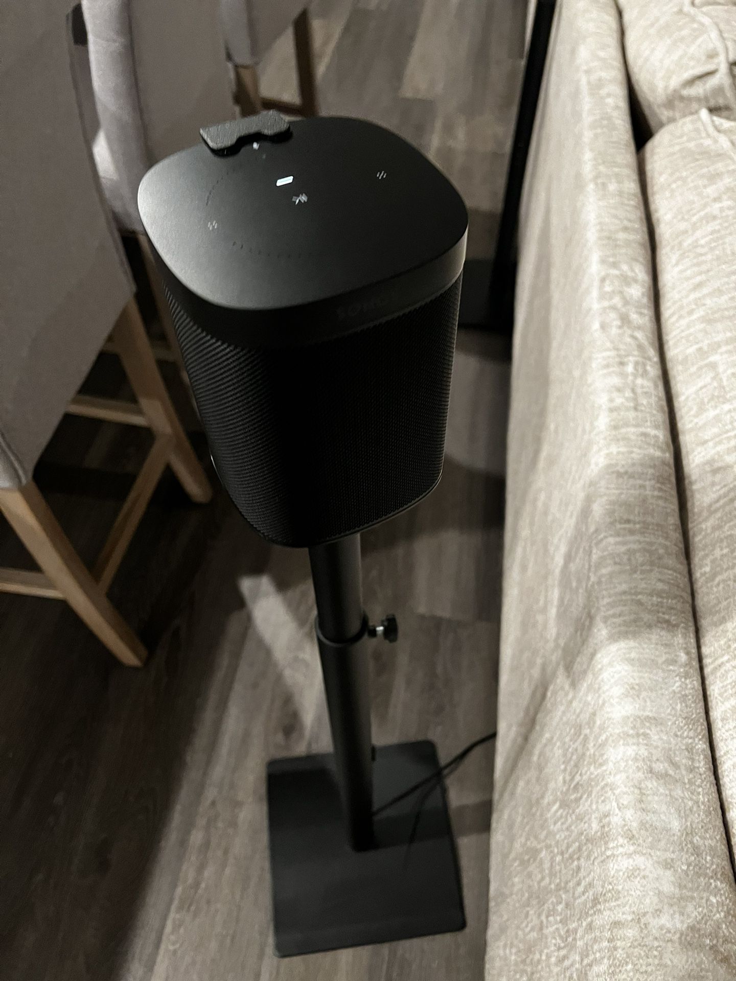 Sonos One With Surround Stands 