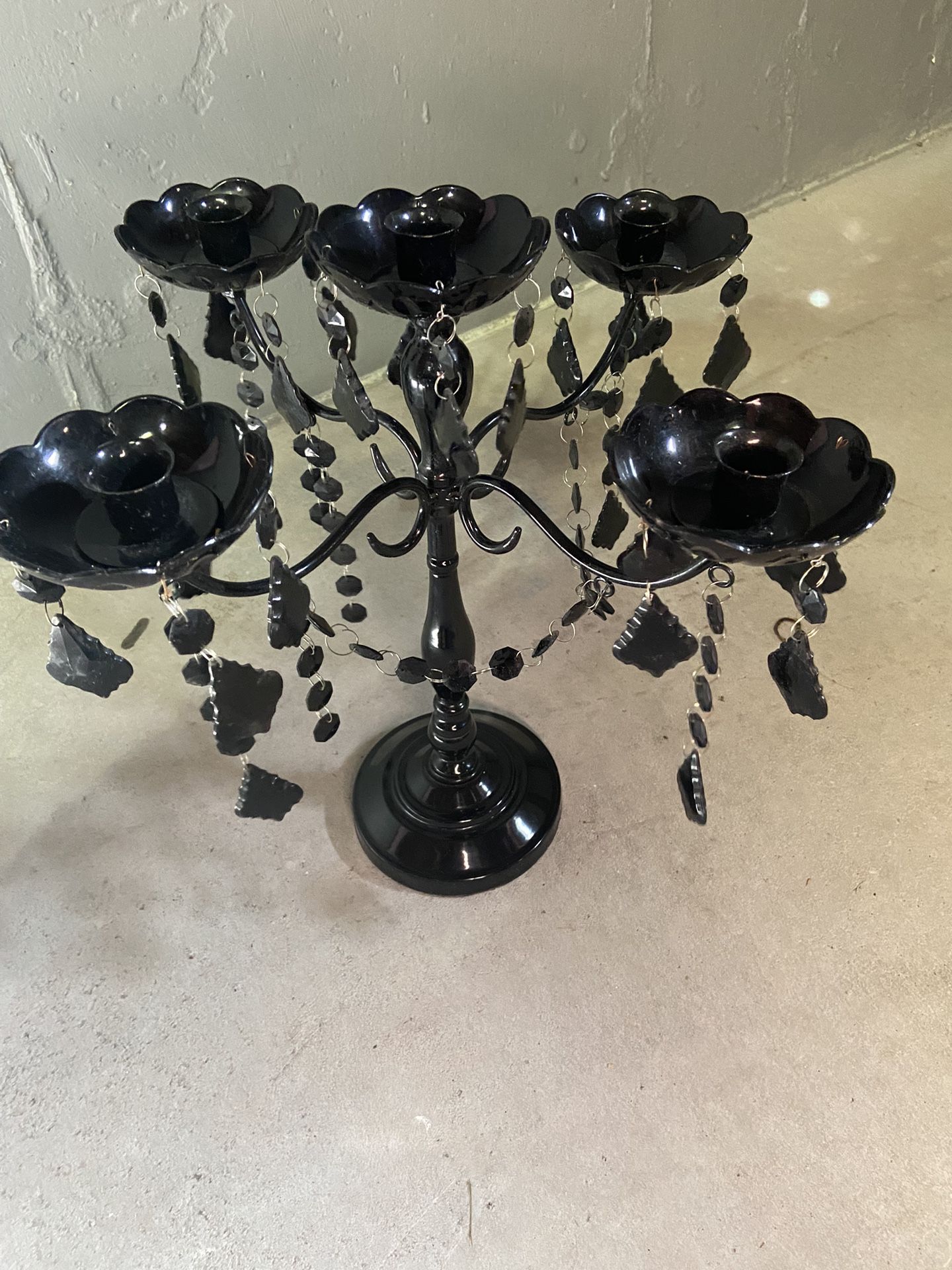 Black Candle Holder