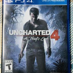Uncharted 4: A Thief's End (Sony PlayStation 4, 2016, PS4) Authentic Tested/Work