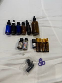 Assorted Dropper Bottles and Accessories