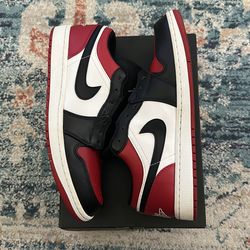 Air Jordan 1 Low - Bred Toe Size 10 M